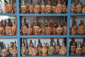 Mochica-Keramiken im Museo Larco in Lima