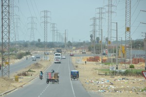 Vermüllte Straße in Chiclayo