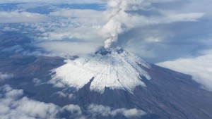 Der aktuell sehr aktive Vulkan Cotopaxi