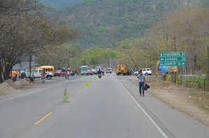 Polizeikontrolle auf dem Weg nach Tegucigalpa