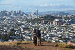 Blick vom Bernal Hill auf San Francisco
