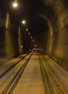 Im Eisenbahntunnel nach Whittier