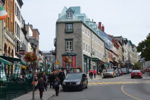 Straßenbild in der Haute-Ville (Oberstadt) von Québec 